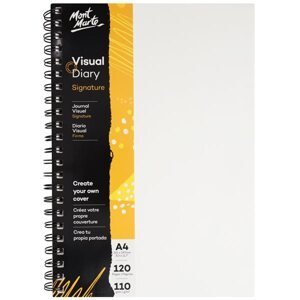 Spirálový kreslicí blok Mont Marte, OWN COVER, bílý papír, 110g/m2, A4 - 60 listů