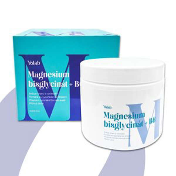 Yolab Magnesium bisglycinát + B6 Balení: 2 měsíční kůra, 60 dávek