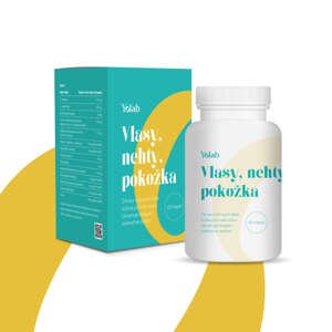 Yolab vitamíny pro vlasy, nehty a pokožku Balení: 3 měsíční kůra, 90 dávek
