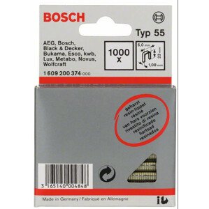 BOSCH spony typ 55, 23/6mm 1000ks 1609200374