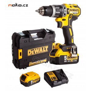 DeWALT DCD796P2 aku příklepová vrtačka XR Li-Ion 18V, 2x5Ah, bezuhlíkový motor