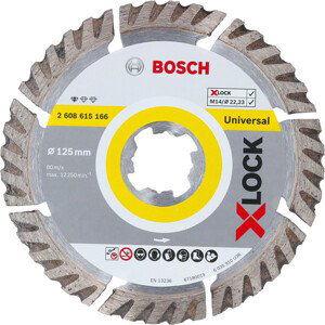 BOSCH diamantový řezný kotouč 125x22,2mm X-LOCK, standard for Universal, 2608615166