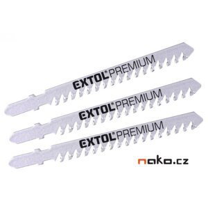 EXTOL PREMIUM 8805300 plátky do přímočaré pily s SK zuby 100x1,5mm 3ks