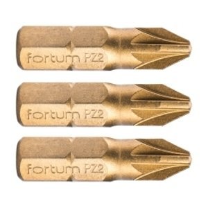 FORTUM-KITO bit PZ2x25mm S2-TiN 4741372 - 3ks