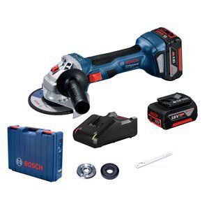 BOSCH GWS 180-LI aku úhlová bruska Professional 2x4.0 Ah LiIon 06019H9021