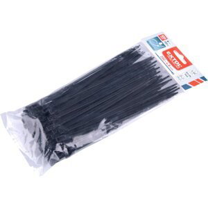 EXTOL PREMIUM 8856254 pásky stahovací černé, rozpojitelné, 200x4,8mm, 100ks, nylon