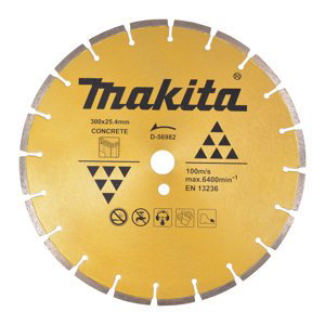 MAKITA D-56982 kotouč diamantový řezný segmentový na BETON, 300x25,4mm