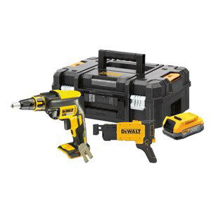 DeWALT DCF620E1K bezuhlíkový aku šroubovák na sádrokarton XR POWERSTACK LiIon 18V 1x1,7Ah