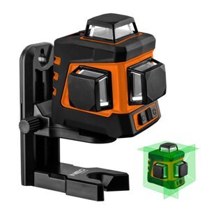 NEO TOOLS 75-108 křížový samonivelační 3D laser 3x 360° 20m se zeleným paprskem, LiIon