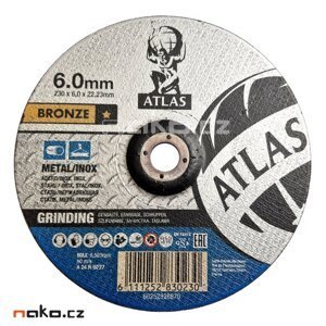 ATLAS 230x6.0 A24R-BF27 brusný kotouč na ocel a nerez 66252828870