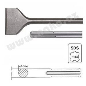 Sekáč SDS-MAX široký 50 x 300mm