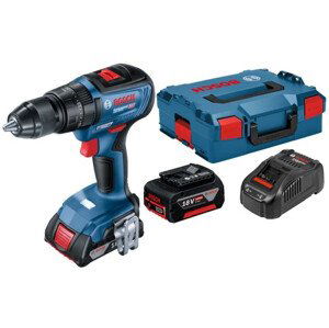 BOSCH GSR 18V-50 Professional bezuhlíková aku vrtačka L-Boxx 2x 5Ah 06019H5001