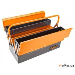 NEO TOOLS kufr na nářadí 550mm plechový rozkládací 84-101