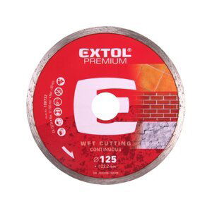 EXTOL PREMIUM kotouč diamantový celoobvodový pr. 125, 108732