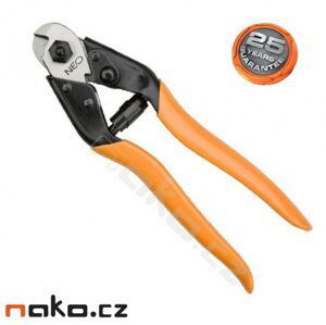 NEO TOOLS nůžky na ocelová lanka a drát 190mm 01-512