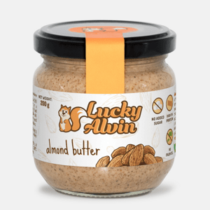 Lucky Alvin Mandle 200 g, bez GMO, Vegan, bez palm. oleje, bez přid. cukru, bez soli, bez lepku 8594189900210