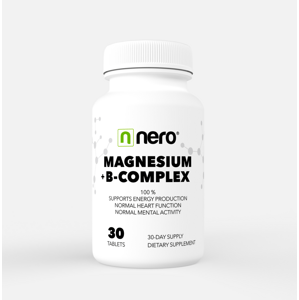 NERO | Hořčík + B-komplex / Magnesium + B-Complex 30 tablet / na 30 dní 8594179511471