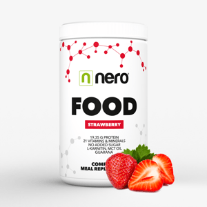 Funkční zdravá strava Nero FOOD Jahoda, 600g, 20 porcí 8594179510542