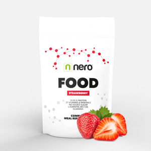 Funkční zdravá strava Nero FOOD Jahoda, 1kg, 33 porcí 8594179510559