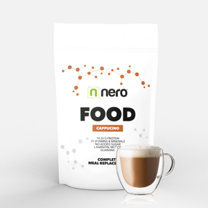 Funkční zdravá strava Nero FOOD Cappuccino, 1kg, 33 porcí 8594179510184