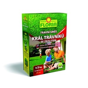 Floria Travní směs Král trávníků 0,5kg + zeolit 200g