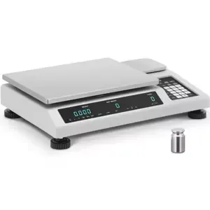 Počítací váha 50 kg / 1 g s referenční váhou 50 kg / 0,05 g - Počítací váhy Steinberg Systems
