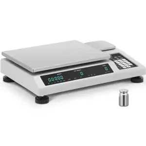 Počítací váha 25 kg / 0,5 g s referenční váhou 25 kg / 0,02 g - Počítací váhy Steinberg Systems