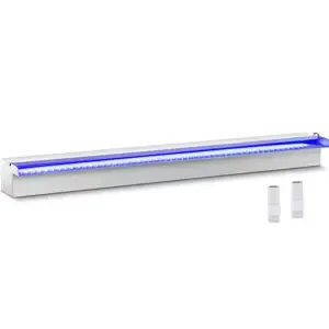Chrlič vody 90 cm LED osvětlení modrá/bílá otevřený vývod vody - Chrliče vody Uniprodo