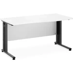 Kancelářský stůl 140 x 73,5 cm bílá / šedá - Psací stoly Fromm & Starck