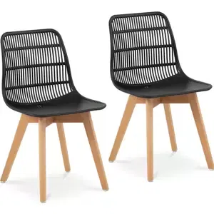 Sada 2 židlí sada 2 ks až 150 kg plocha sedadla 460 x 460 x 450 mm Black - Konferenční židle Fromm & Starck