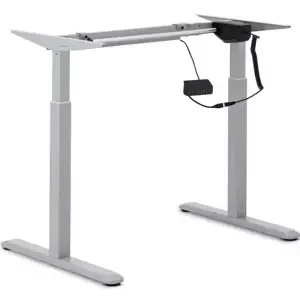 Výškově nastavitelný rám stolu 120 W 80 kg šedý - Psací stoly Fromm & Starck