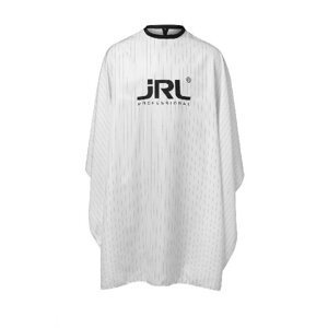 JRL White Classic Styling Cape (AP16014-A) - bílá pláštěnka s černými pásky