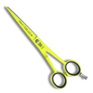 Witte Solingen Rose Line Neon Shock Scissors - profesionální kadeřnické nůžky s mikro-zoubky - neonová kolekce 82055-SY - 5,5" (Shock Yellow) - žluté