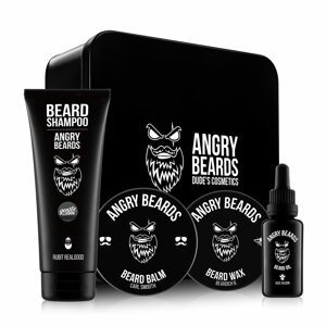 Angry Beards Traveller Sada 3013 - velká sada na bradu a vousy v plechové krabičce