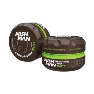 Nishman Hair Styling Wax Matte 08 - matný vosk na vlasy, 150 ml