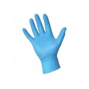 4FOOD Nitrotouch - bezpúdrové nitrilové rukavice - modré, 100 ks velikost S