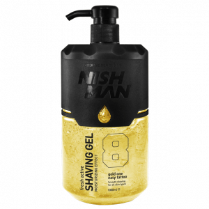 Nishman Shaving Gel - žlutý gel na holení, 08 Gold One - 1000 ml