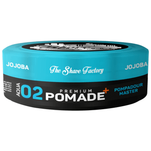 The Shave Factory Premium Pomade - prémiová pomáda s extra silnou fixací a vysokým leskem, 150 ml Jojoba - Pompadour Master
