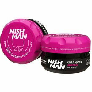 Nishman Hair Fibre Sculpting Paste Matte Look M5 - tvarující matná pasta se silnou fixací, 100 ml