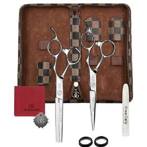 Olivia Garden SilkCut PRO Shear Kit - set profesionálních nůžek na klouzavý střih 5.75", efilační nůžky 6" 35 zoubkové