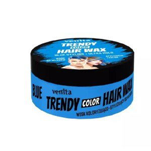 Venita Trendy Hair Wax Ultra Hold - barevný vosk na vlasy, ultra držení, 75 g Blue - modrá