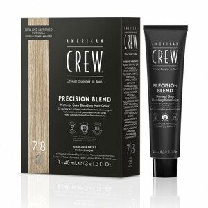 ​American Crew Precision Blend - pánské barvy, 3x40 ml 3x40 ml - Light 7-8 - světla