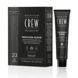 ​American Crew Precision Blend - pánské barvy, 3x40 ml 3x40 ml - Blend Dark 2-3 - černá