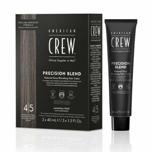 ​American Crew Precision Blend - pánské barvy, 3x40 ml 3x40 ml - Medium Natural 4-5 - hnědá