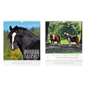 MFP 1061445 Kalendář 2024 nástěnný malý Horses
