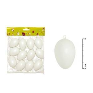 MFP 2221008 Vajíčka plast 6cm/12ks bílé S32085