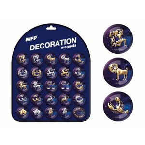 MFP 4200279 Magnet dekorační kulatý 3,5cm mix č.5 - horoskopy