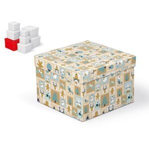 MFP 5370699 Krabice dárková vánoční C-V001-G 20x20x14cm