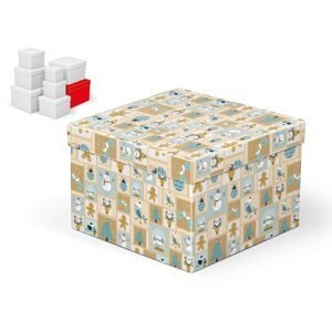 MFP 5370700 Krabice dárková vánoční C-V001-H 22x22x15cm