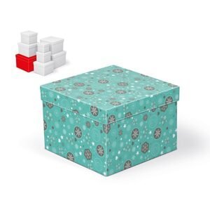 MFP 5370707 Krabice dárková vánoční C-V002-G 20x20x14cm